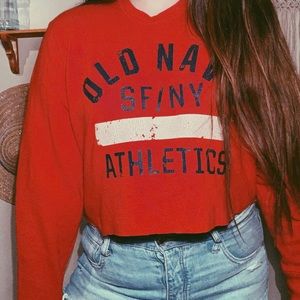 Cropped Old Navy Crewneck
